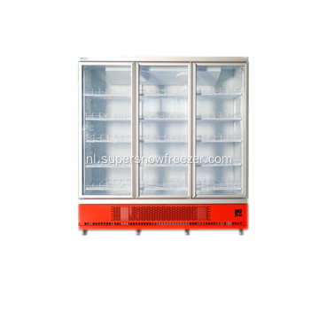 Drank koeler display verticale drank koelkast